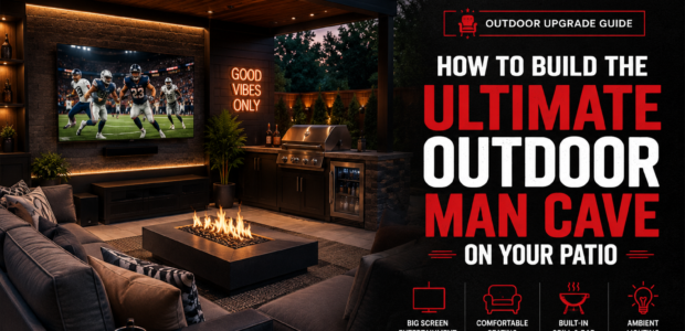 outdoor TV setup
